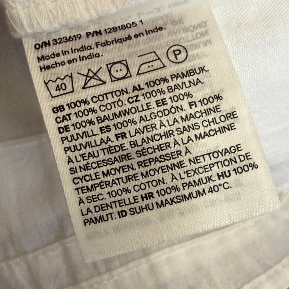 H&M White Lace-Trim Button Front Camisole - Picture 10 of 10